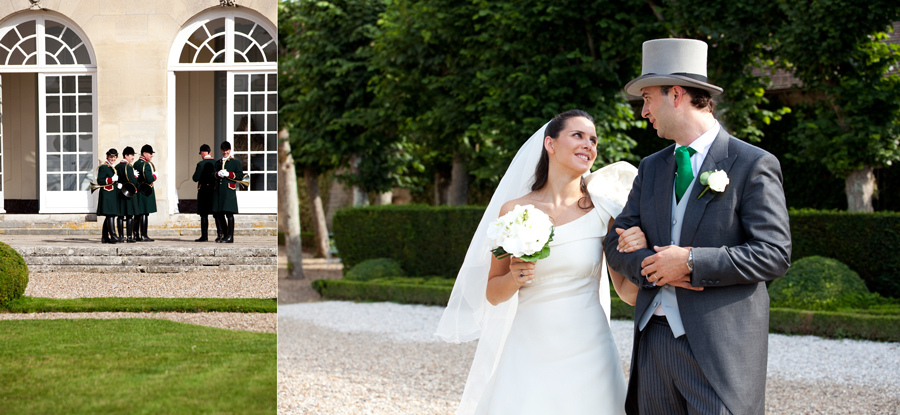 Château de Boury en Vexin, Mariage, Sonneurs de trompes de chasse Keith Flament Photographe